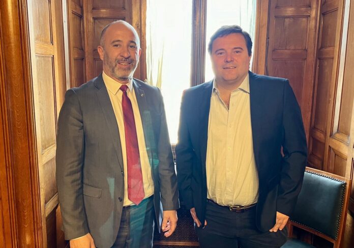 Mariano Casola y Eduardo Sanguinetti(Ministro de Turismo)