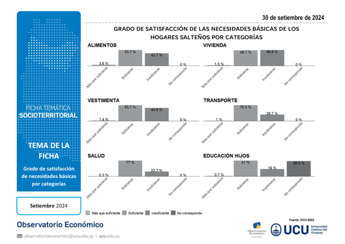 Grado de Satisfacción de las Necesidades Básicas de los Hogares Salteños