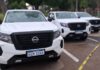 Arribaron 5 camionetas NISSAN doble cabina 0km para fortalecer las áreas departamentales, informó Lima