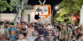 Protesta de las Escuelas de Samba Salteñas por modificaciones del Carnaval por parte de la Intendencia.