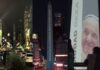 El Obelisco de Buenos Aires dedica mensaje al papa Francisco ante su estado crítico Obelisco de Buenos Aires - Papa Francisco