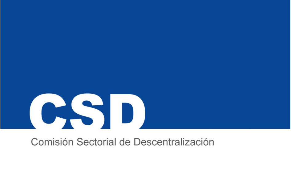 CSD - Comisión Sectorial de Descentralización del Congreso de Intendentes