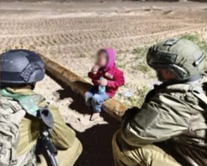 Niño palestsino enviado por Hamas a zona militarizada