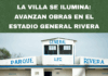 La Villa se ilumina: avanzan obras en el estadio General Rivera