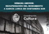 Recuperación del Monumento a García Lorca en la Costanera Sur durante la Semana Amorim