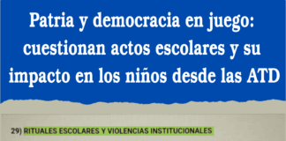 Patria y democracia en juego: cuestionan actos escolares y su impacto en los niños desde las ATD