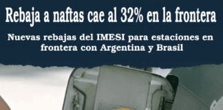 REBAJA del IMESI en la frontera cae a 32%
