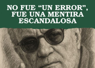 NO FUE “UN ERROR”, FUE UNA MENTIRA ESCANDALOSA
