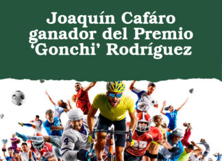 Joaquín Cafáro ganador del Premio ‘Gonchi’ Rodríguez