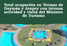 Total ocupaciΓ³n en Termas de DaymΓ‘n y Arapey con intensa actividad y visita del Ministro de Turismo