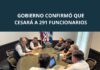 Gobierno confirmó que cesará a 291 funcionarios