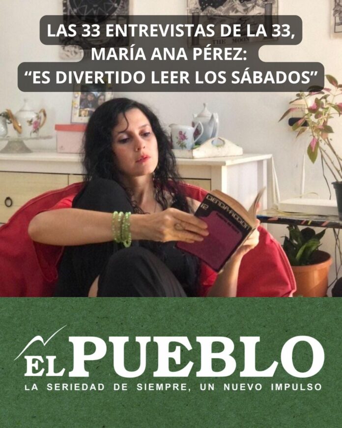Maria Ana Pérez entrevistada de la 33