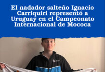 El nadador salteño Ignacio Carriquiri representó a Uruguay en el Campeonato Internacional de Mococa
