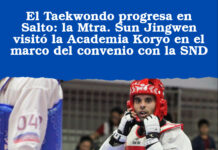 El Taekwondo progresa en Salto: la Mtra. Sun Jingwen visitó la Academia Koryo en el marco del convenio con la SND