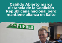 Cabildo Abierto marca distancia de la Coalición Republicana nacional pero mantiene alianza en Salto