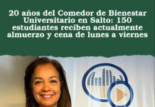 20 años del Comedor de Bienestar Universitario en Salto: 150 estudiantes reciben actualmente almuerzo y cena de lunes a viernes