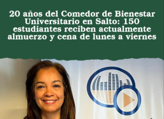 20 años del Comedor de Bienestar Universitario en Salto: 150 estudiantes reciben actualmente almuerzo y cena de lunes a viernes