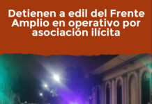 Detienen a edil del Frente Amplio en operativo por asociación ilícita