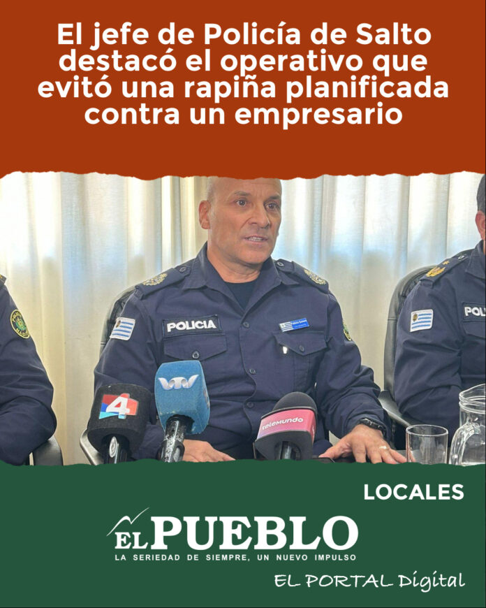 Crio. Fabián Severo, Jefe de Policía de Salto / Foto: Vicente Massarino