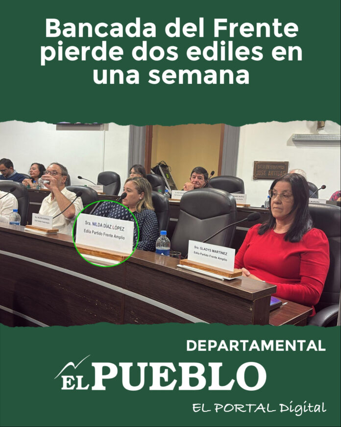 Nilda Díaz López abandona a bancada del Frente Amplio en la Junta Departamental / Foto: Martín Cabrera, Prensa La 24