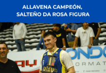 ALLAVENA CAMPEÓN, SALTEÑO DA ROSA FIGURA