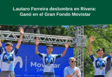 Lautaro Ferreira deslumbra en Rivera: Ganó en el Gran Fondo Movistar