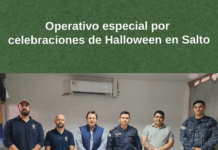 Operativo especial por celebraciones de Halloween en Salto