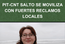 PIT-CNT Salto se moviliza este miércoles con fuertes reclamos locales y críticas al Presupuesto Nacional