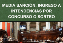 Senado aprobó proyecto que regula ingreso a las intendencias por concurso o sorteo