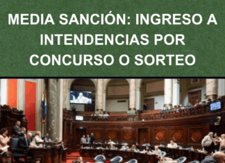 Senado aprobó proyecto que regula ingreso a las intendencias por concurso o sorteo