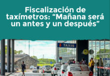 Fiscalización de taxímetros: “Mañana será un antes y un después”