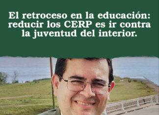 El retroceso en la educación: reducir los CERP es ir contra la juventud del interior.