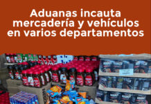 Aduanas incauta mercadería y vehículos en varios departamentos