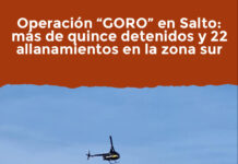 Operación “GORO” en Salto: más de quince detenidos y 22 allanamientos en la zona sur