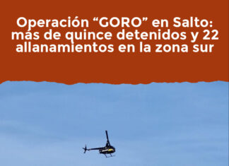 Operación “GORO” en Salto: más de quince detenidos y 22 allanamientos en la zona sur