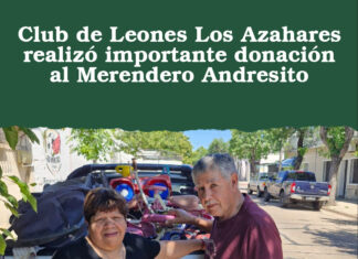Club de Leones Los Azahares realizó importante donación al Merendero Andresito