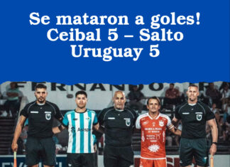 Se mataron a goles! Ceibal 5 – Salto Uruguay 5