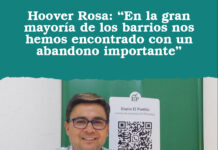 Hoover Rosa: “En la gran mayoría de los barrios nos hemos encontrado con un abandono importante”