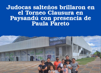 Judocas salteños brillaron en el Torneo Clausura en Paysandú con presencia de Paula Pareto