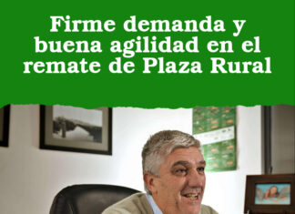 Firme demanda y buena agilidad en el remate de Plaza Rural