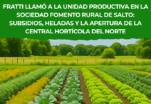 Un ministro Fratti sereno pero enfático y decidido en la Sociedad Fomento Rural Salto