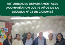 Autoridades departamentales celebraron los 75 años de la Escuela Nº 73 de Carumbé