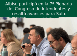 Albisu participó en la 7ª Plenaria del Congreso de Intendentes y resaltó avances para Salto