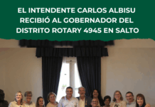 Albisu recibió al gobernador del Distrito Rotary 4945 en Salto