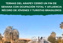 Termas del Arapey vivió un fin de semana con ocupación total y un inusual movimiento juvenil y brasileño