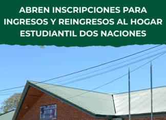 Abren inscripciones 2026 para el Hogar Estudiantil Dos Naciones en Salto
