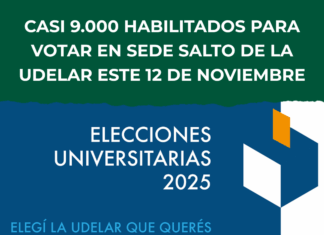 Casi 9.000 habilitados para votar en sede Salto de la Udelar este 12 de noviembre