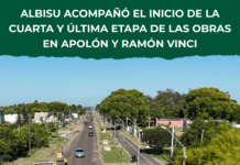 Albisu dio inicio a la etapa final de las obras en Apolón y Ramón J. Vinci
