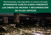 Plaza Artigas luce renovada: más iluminación, más seguridad y un entorno completamente actualizado