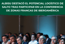 Albisu destacó el potencial logístico de Salto en la Conferencia de Zonas Francas de Iberoamérica